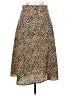 Shein 100% Polyester Animal Print Gold Casual Skirt Size 6 - photo 1