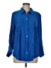 Style&Co 100% Rayon Blue 3/4 Sleeve Button-Down Shirt Size M - photo 1