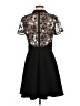 Shani 100% Polyester Argyle Black Cocktail Dress Size 8 - photo 2