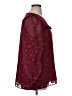 Cotton Bleu 100% Polyester Burgundy Long Sleeve Blouse Size XL - photo 4