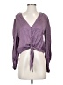 Zara Purple Long Sleeve Blouse Size XS - photo 1