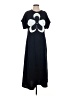Julia Allert 100% Polyester Black Blue Casual Dress Size XS - photo 1