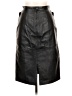 Greg Adams 100% Leather Black Leather Skirt Size 10 - photo 2