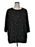 Chelsea & Theodore Stars Black Pullover Sweater Size XL - photo 1