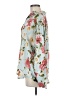 Zara Floral Blue Green Long Sleeve Blouse Size M - photo 5