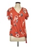Apt. 9 Orange Short Sleeve Blouse Size L - photo 1