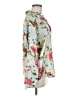 Zara Floral Blue Green Long Sleeve Blouse Size M - photo 4