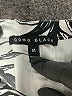 Como Black White Short Sleeve Blouse Size M - photo 4