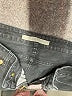 superfine Chevron-herringbone Black Jeans Size 28 waist - photo 7