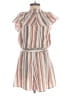 Moon River 100% Rayon Stripes Ivory Tan Romper Size XS - photo 2
