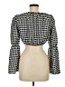 Topshop Black Long Sleeve Blouse Size 6 - photo 2