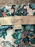Ann Taylor LOFT 100% Polyester Paisley Teal 3/4 Sleeve Blouse Size S - photo 7