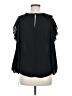 Iz Byer 100% Polyester Black 3/4 Sleeve Blouse Size M - photo 2