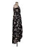 Aqua 100% Polyester Floral Black Casual Dress Size S - photo 4