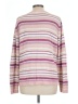 St. John's Bay 100% Cotton Stripes Pink Pullover Sweater Size L - photo 2