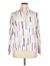 Unbranded 100% Polyester Print Ivory Long Sleeve Blouse Size XL - photo 1