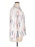 Unbranded 100% Polyester Print Ivory Long Sleeve Blouse Size XL - photo 4
