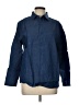 Assorted Brands Solid Blue Long Sleeve Button-Down Shirt Size L - photo 1