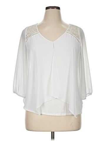 By & By 3/4 Sleeve Blouse (view 1)