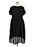 Loralette Solid Black Casual Dress Size 18 - photo 2