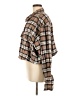 Good American 100% Cotton Plaid Brown Jacket Size 6 - photo 5