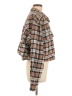 Good American 100% Cotton Plaid Brown Jacket Size 6 - photo 4
