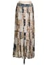 Unbranded 100% Rayon Print Silver Casual Skirt Size 1 - photo 1