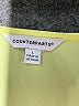 Counterparts 100% Polyester Yellow Short Sleeve Blouse Size L - photo 7