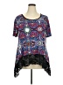 Hot Ginger Blue Short Sleeve Top Size 3X - photo 1