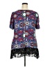 Hot Ginger Blue Short Sleeve Top Size 3X - photo 2