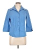 Fred David Blue 3/4 Sleeve Blouse Size L (petite) - photo 1