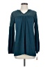 Style&Co Teal Long Sleeve Blouse Size S - photo 1