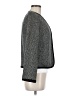Kasper Chevron-herringbone Gray Silk Blazer Size 6 - photo 4