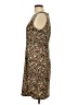 Connected Apparel Animal Print Brown Cocktail Dress Size 12 - photo 5