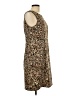 Connected Apparel Animal Print Brown Cocktail Dress Size 12 - photo 4