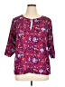 Ava & Viv 100% Polyester Purple 3/4 Sleeve Blouse Size 14 (X) - photo 1