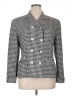 Evan Picone 100% Wool Houndstooth Gray Wool Blazer Size 16 - photo 1