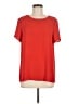 Unbranded 100% Polyester Red Short Sleeve Blouse Size M (estimated) - photo 1