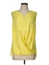 NY Collection 100% Polyester Yellow Sleeveless Blouse Size L - photo 1