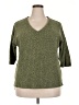 Faded Glory Green 3/4 Sleeve Top Size 2X - photo 1