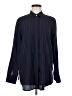 Banana Republic 100% Lyocell Stripes Blue Long Sleeve Button-Down Shirt Size M - photo 1