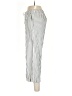 Caslon Stripes Silver Linen Pants Size S - photo 5