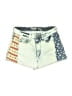 Mossimo Supply Co. Stars Green Denim Shorts Size 7 - photo 1