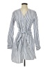 Tibi Stripes Blue Casual Dress Size 2 - photo 1