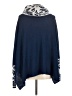 Peru Etnico 100% Alpaca Paisley Blue Poncho One size (estimated) - photo 2