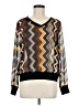 Missoni For Target 100% Polyester Chevron-herringbone Brown Long Sleeve Blouse Size M - photo 1