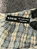 Shein Tweed Gray 3/4 Sleeve Button-Down Shirt Size L - photo 7