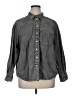 Gap 100% Cotton Gray Long Sleeve Button-Down Shirt Size XL - photo 1