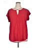 Express Outlet Red Short Sleeve Top Size XL - photo 1
