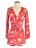 H&M 100% Viscose Floral Red Romper Size 2 - photo 1